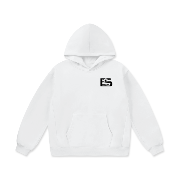 EURO SOCIETY BOX LOGO OVERSIZED HOODIE